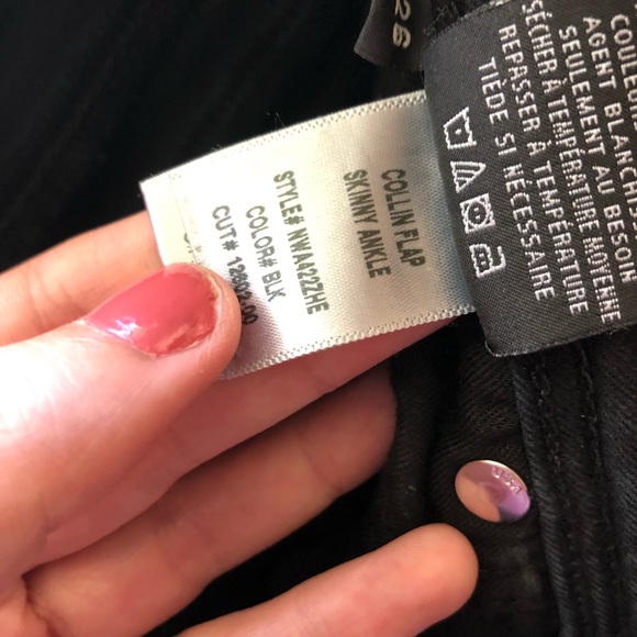 Hudson Black Collin Flap Pocket Skinny Jeans - Picture 5 of 5